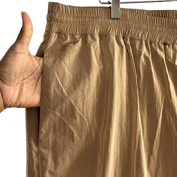 Good American Wide Leg Track Pant Sz 6 US 3XL High Rise Drawstring Zipped Ankle - Picture 4 of 9